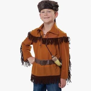 Boys Davy Crockett Costume Frontiersman Size Small